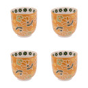 Coffret 4 Gobelets à thé Peony