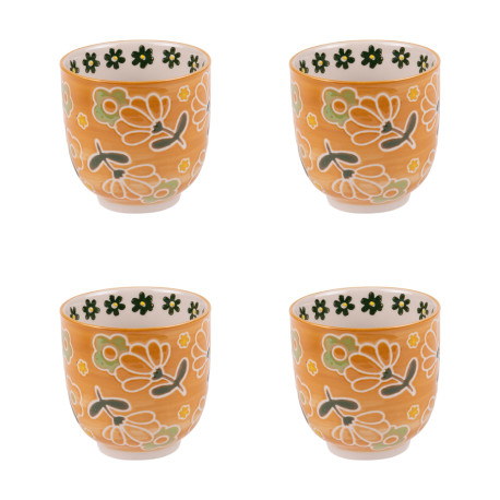 Coffret 4 Gobelets à thé Peony