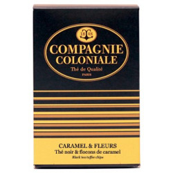 Thé noir aromatisé, caramel et fleurs - Boite de 25 berlingots (50g)