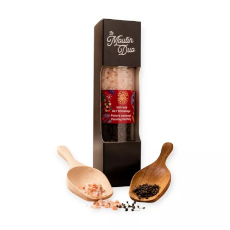 Moulin Duo Sel Rose 90g / Poivre Voantsy Perifery 40g
