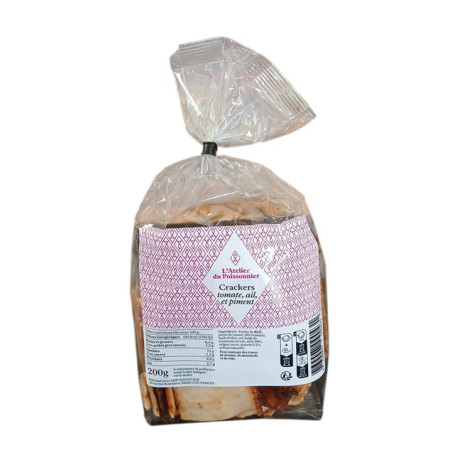 Crackers tomate, ail, piment - Sachet de 200g
