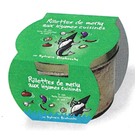 Rillettes de Merlu aux Légumes cuisinés HIHIHI - 90g