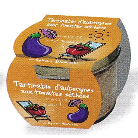 Tartinable d'Aubergines aux tomates séchées HIHIHI - 90g