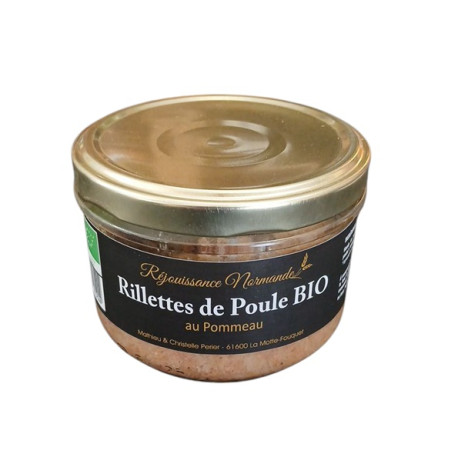 Rillettes de Poule Bio au Pommeau - 180g