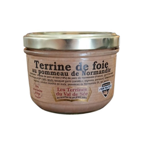 Terrine de foie au pommeau de Normandie - Bocal de 190g