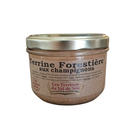 Terrine forestière aux champignons - bocal de 190g