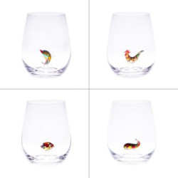 Verre fantaisie animaux