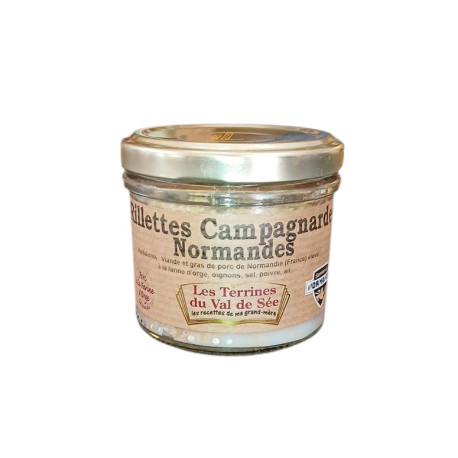 Rillettes campagnardes Normandes - bocal de 90g