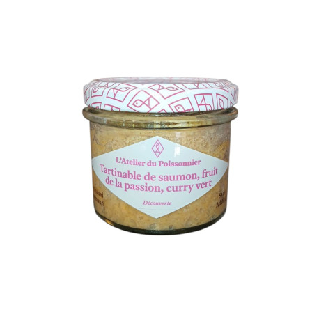 Tartinable Saumon Passion Curry Vert 90g