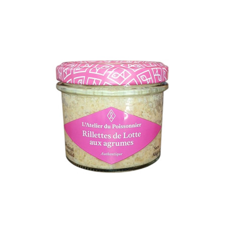 Rillettes de Lotte aux agrumes, pot de 90g