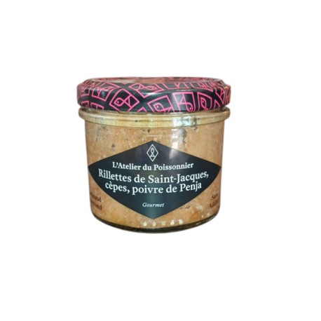 Rillettes de Saint-Jacques, Cèpes, Poivre de Penja - Pot de 90g