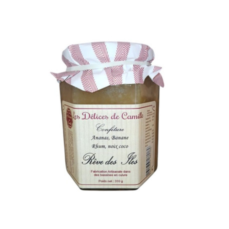 Confiture Rêve des îles - Pot de 310g