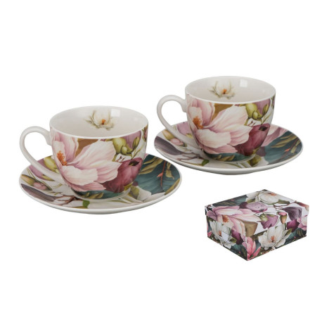 Coffret 2 Tasses 270mL Magnolias Jardin de Thé