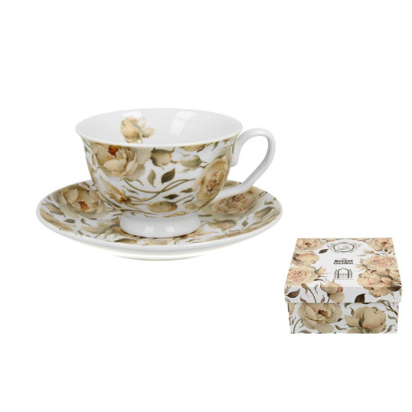 Tasse 250mL Royales Roses Blanches Jardin de Thé