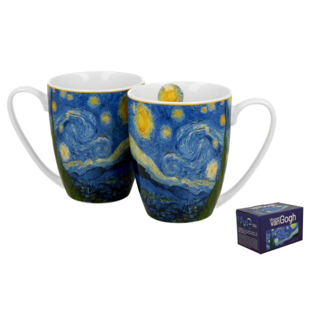 Coffret 2 Mugs 360mL Nuit Etoilée - Van Gogh