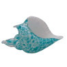 Sulfure Conch en Verre Vert/Bleu