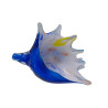 Coquillage Conch Bleu en Verre