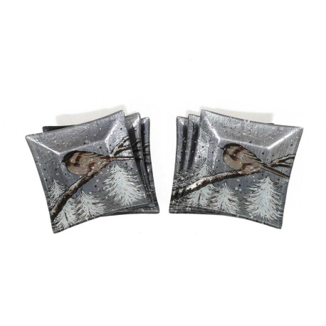 Coupelle carrée Moineau d'Hiver