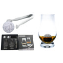 Coffret 2 Verres à Whisky + 2 Glaçons Granite + Pince
