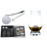 Coffret 2 Verres à Whisky + 2 Glaçons Granite + Pince