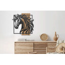 Décoration Murale Cheval Bois/Métal