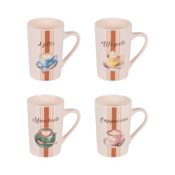 Coffret 4 Mugs 35cL Barista