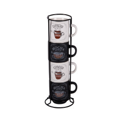 Tour de 4 tasses Mocha 12 cl