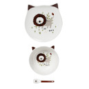 Service Enfant 3 Pièces Porcelaine Lion