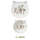 Service Enfant 3 Pièces Porcelaine Elephant