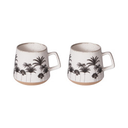 Coffret 2 Mugs 40cL Palm