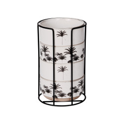 4 Bols avec Support Palm