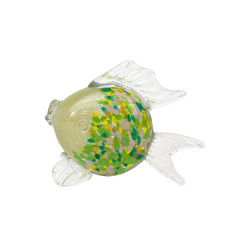 Poisson en verre Vert...