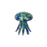Poulpe en verre Bleu 12x12x14cm