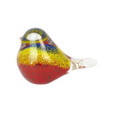 Oiseau en Verre Vert Pivoli 16x8x11cm