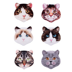 Set de 6 Dessous de Verre Chat