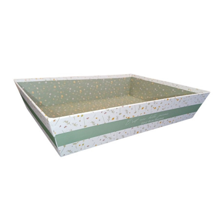 Corbeille Carton "C'est une belle journée" 36x27x7cm