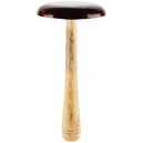 Champignon "Chesnut Brown" Bois/émaille 18x18x55cm