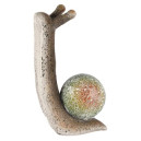 Escargot Gris/Vert Magnésium 19x12x31cm