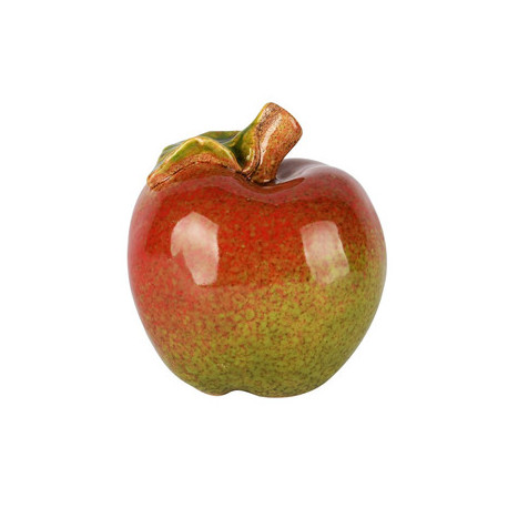 Pomme Rouge/Vert Céramique 8x8x9cm