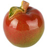 Pomme Rouge/Vert Céramique 10x10x12cm