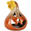 Photophore Citrouille Céramique 11x11x14cm