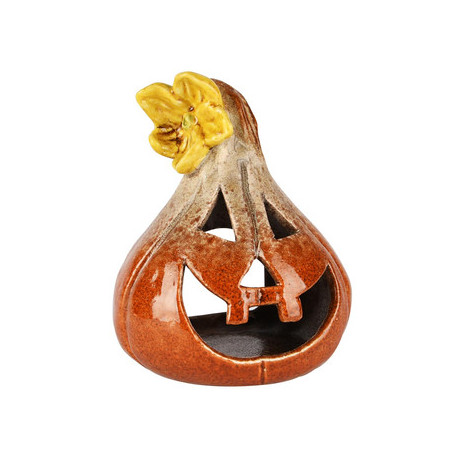 Photophore Citrouille Céramique 11x11x14cm