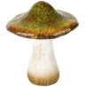 Champignon Vert/Blanc Céramique 16x16x18cm