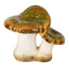 Duo Champignon Vert/Blanc Céramique 13x10x11cm