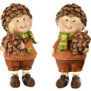 Enfant Pomme de Pin Résine 6x6x11cm