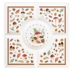 Plat Apéritif Automne 25x25cm