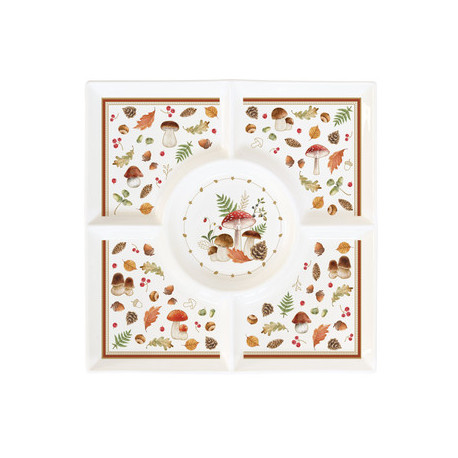 Plat Apéritif Automne 25x25cm