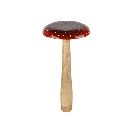 Champignon Rouge et Blanc Bois 25x25x55cm