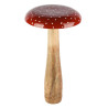 Champignon Rouge et Blanc Bois 20x20x40cm