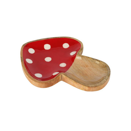 Plat Champignon Rouge 18x28x3cm